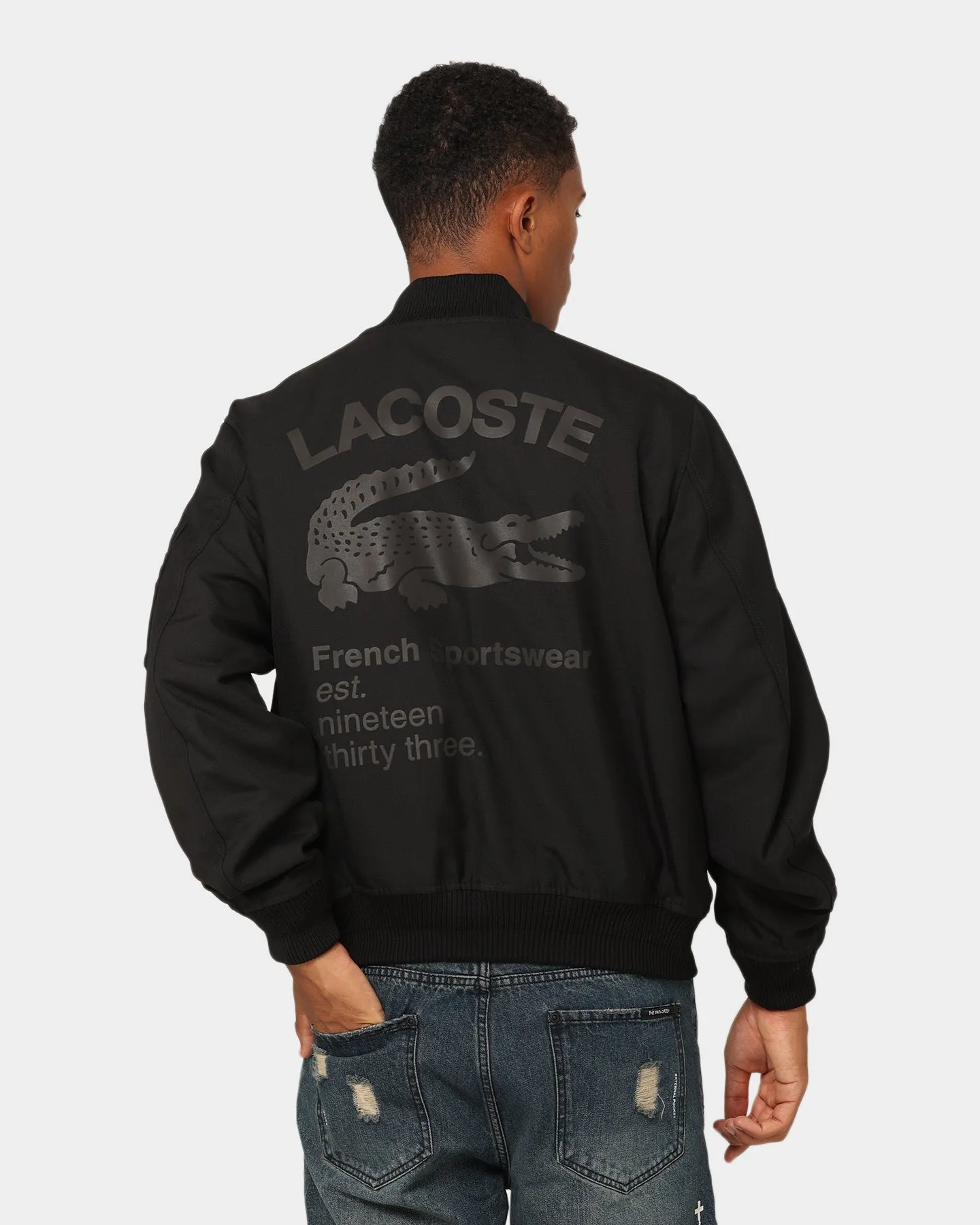 Lacoste Graphic Icons Bomber Jacket Black