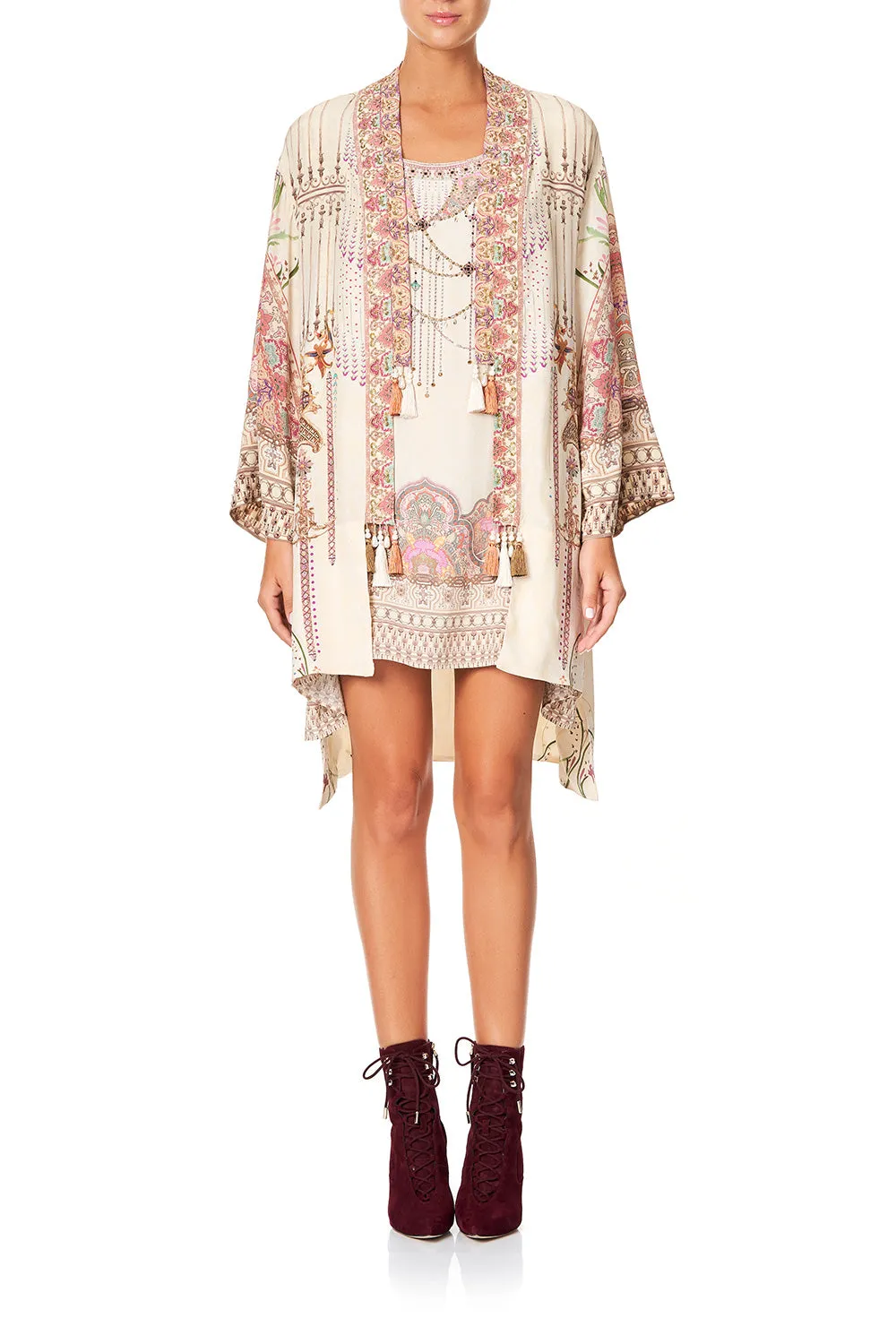 LAYERING KIMONO WITH NECK BANDS GOLDEN AGE