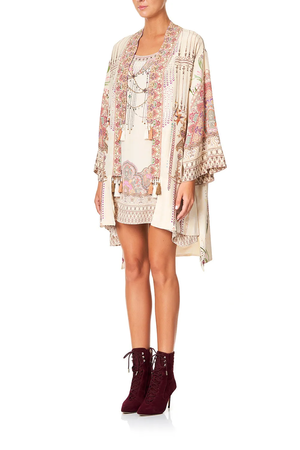 LAYERING KIMONO WITH NECK BANDS GOLDEN AGE