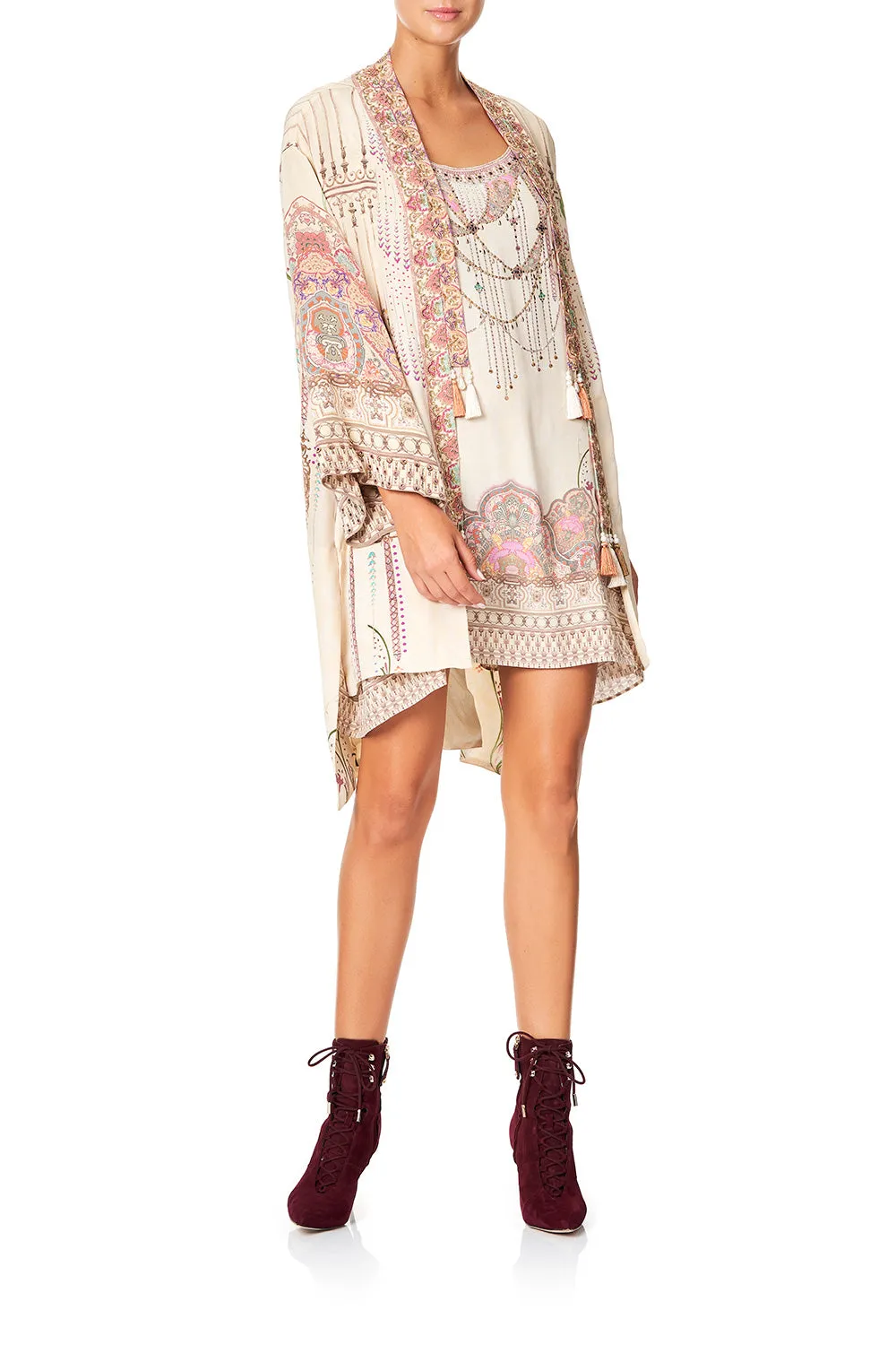 LAYERING KIMONO WITH NECK BANDS GOLDEN AGE