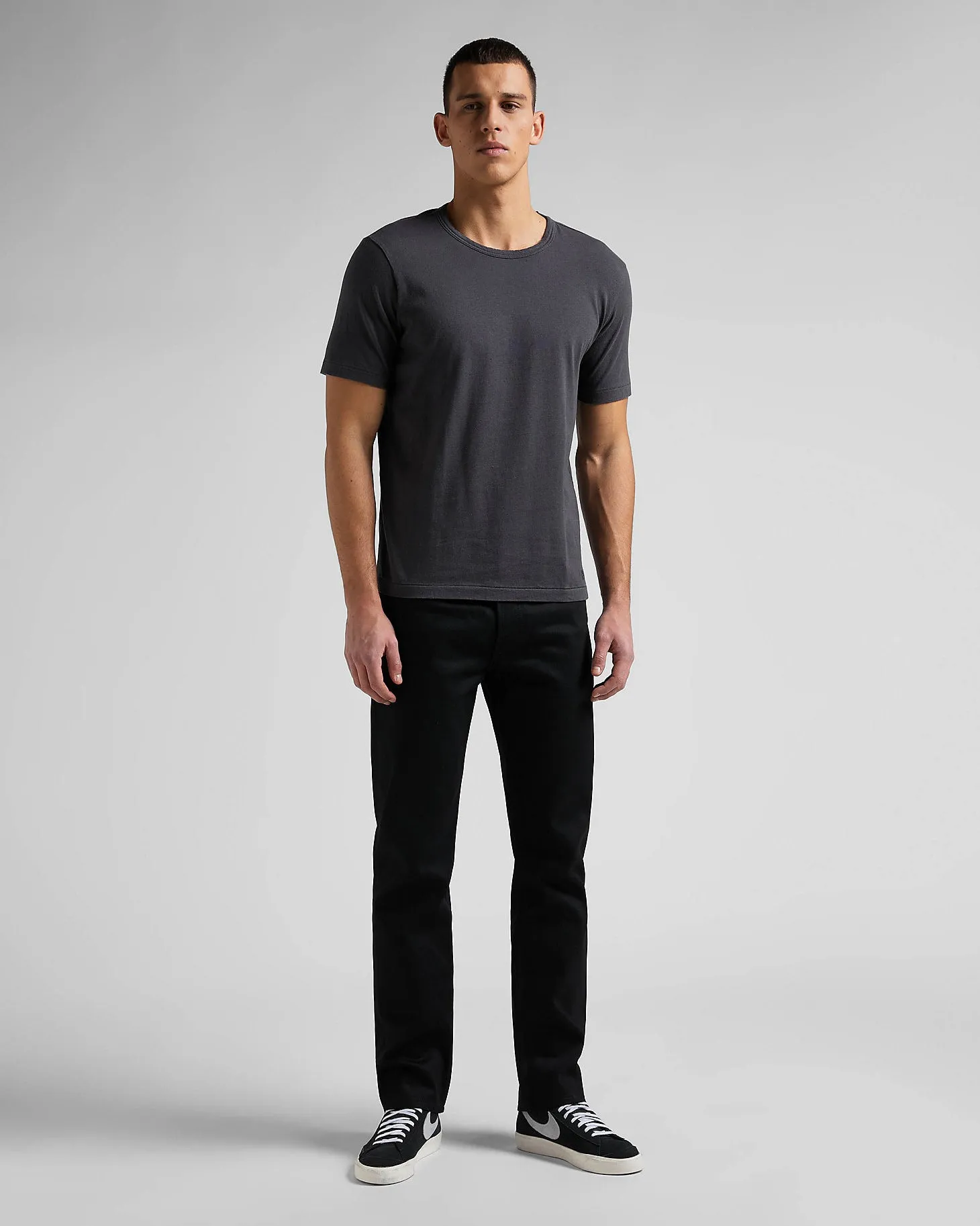 Lee 101 Z Relaxed Fit Recycled Cotton 14oz Selvedge Mens Jeans - Dry Black