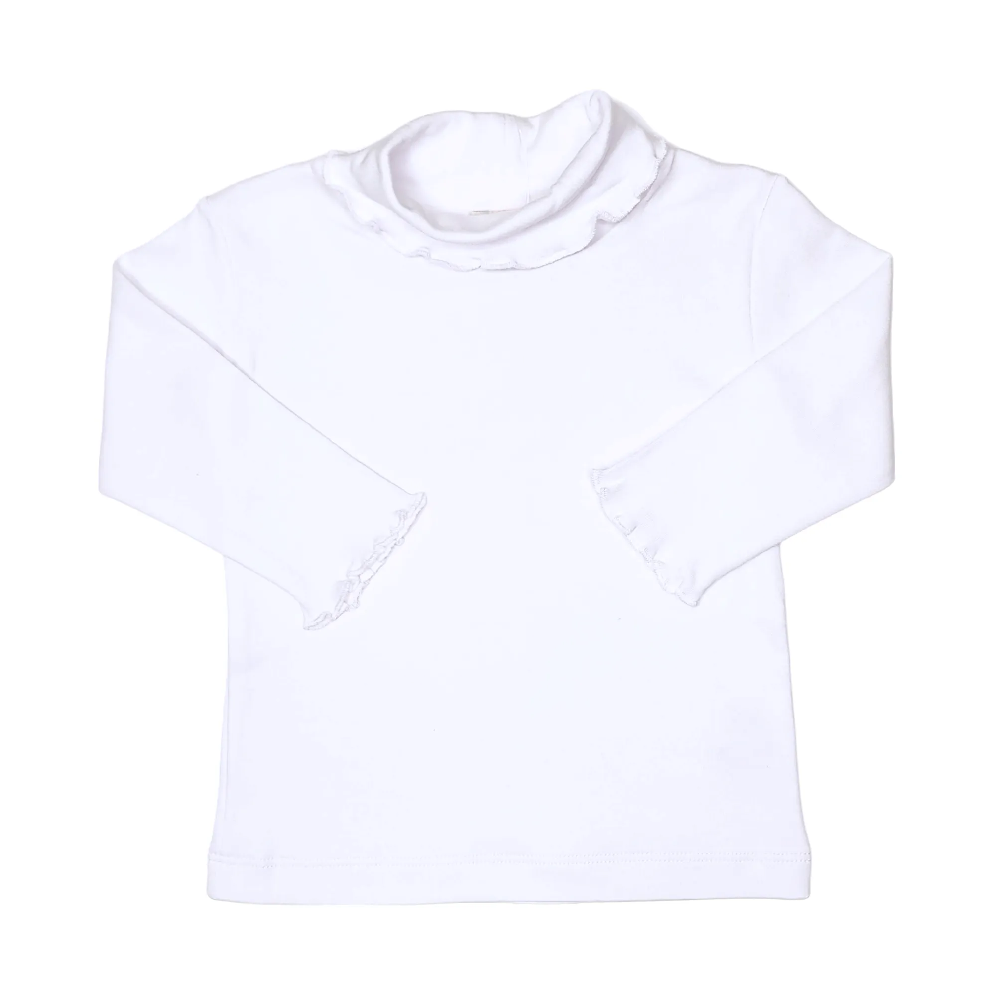 Lettuce Edge Turtleneck White