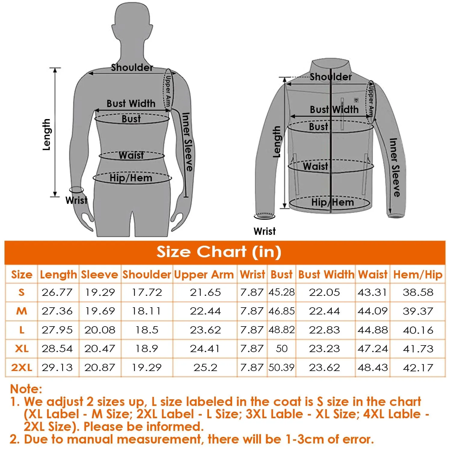 Lightweight Electric Heated Jacket