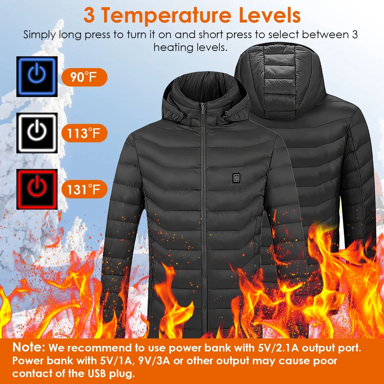 Lightweight Electric Heated Jacket