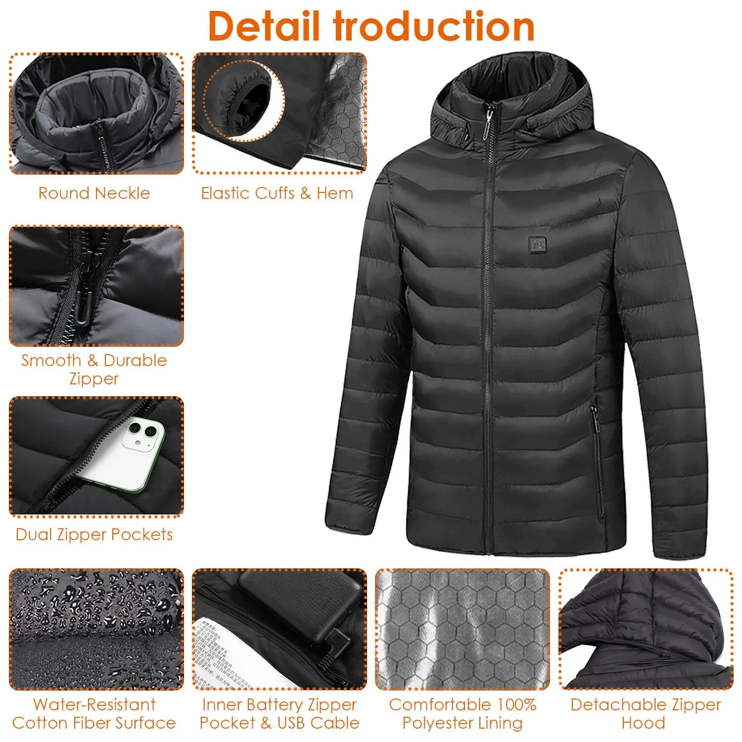 Lightweight Electric Heated Jacket