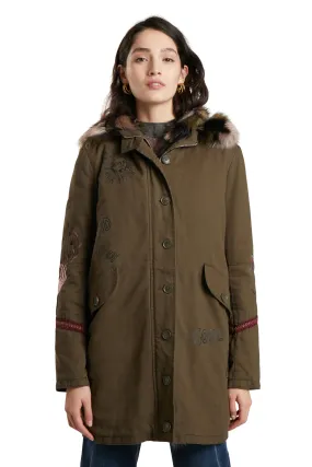 Lisboa Parka with Detachable Faux Fur Gilet Desigual Style 21WWEW74