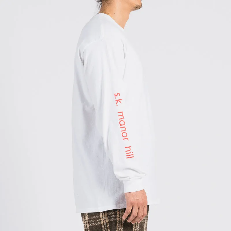 Long Sleeve Logo T-Shirt - White