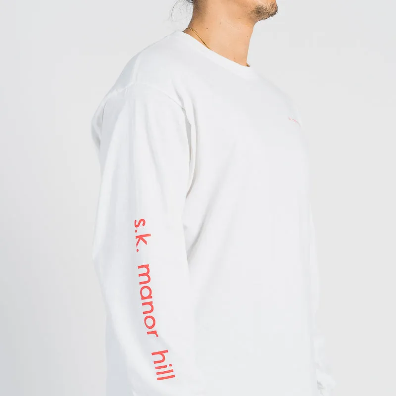 Long Sleeve Logo T-Shirt - White