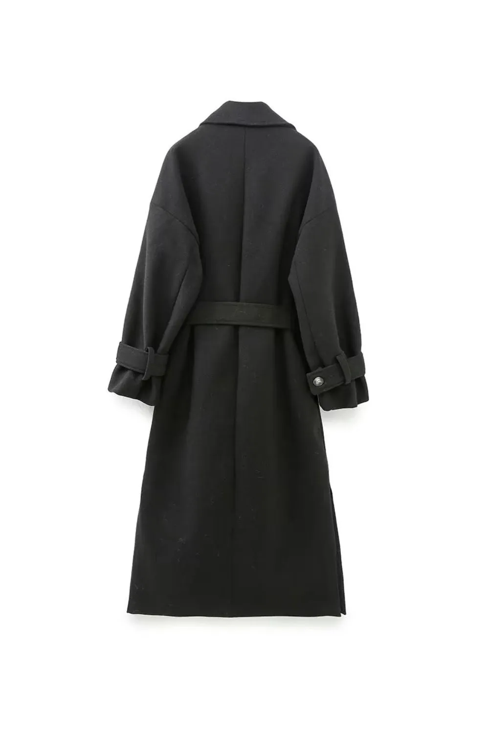  'Madison' Elegant Belted Long Coat