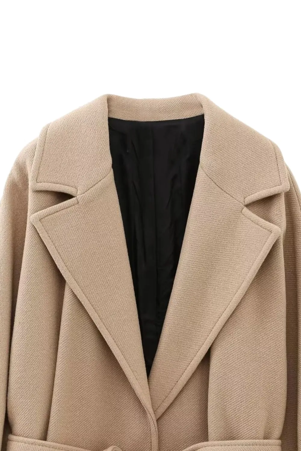  'Madison' Elegant Belted Long Coat