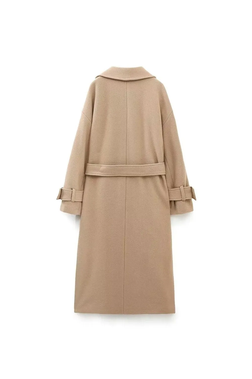  'Madison' Elegant Belted Long Coat