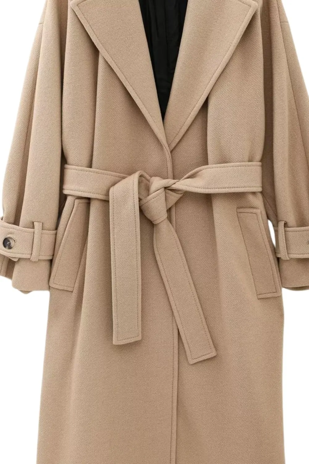  'Madison' Elegant Belted Long Coat