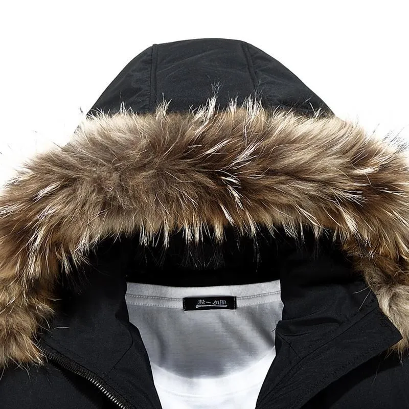 Men s Overcoat Winter Parka Hooded Jackets