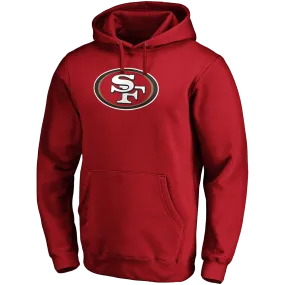 Men's 49ers Primary Logo Fitted Pullover Hoodie