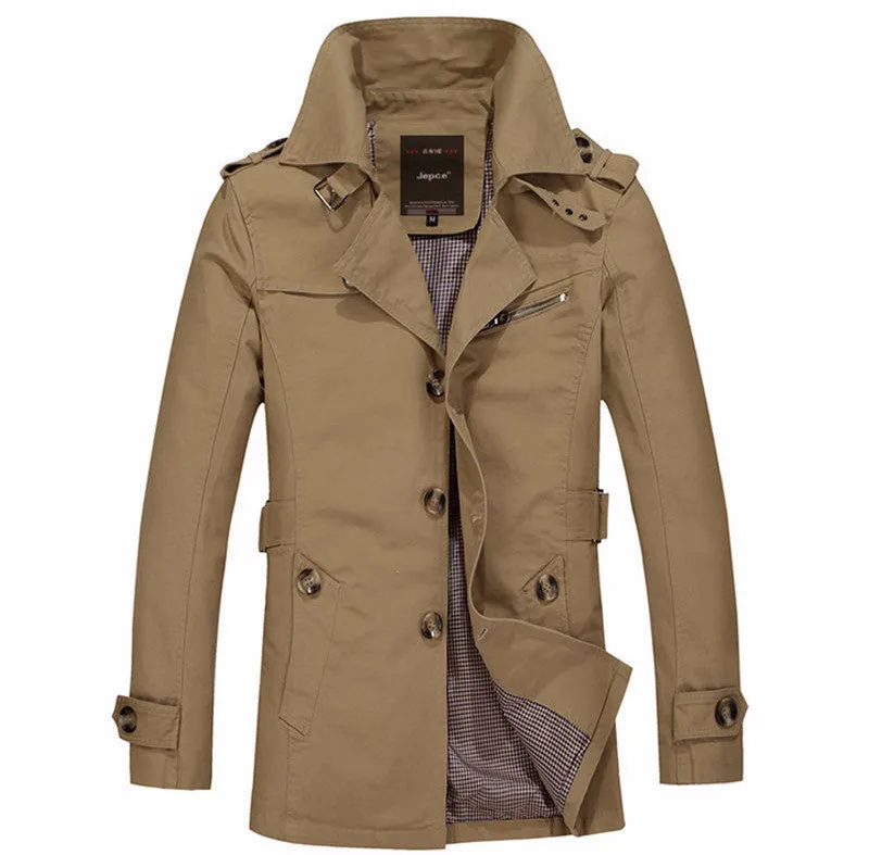 Men's Autumn / Spring Comfortable Overcoat