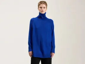 Merino Knit Turtleneck Sweater (242 / W / BLUE)