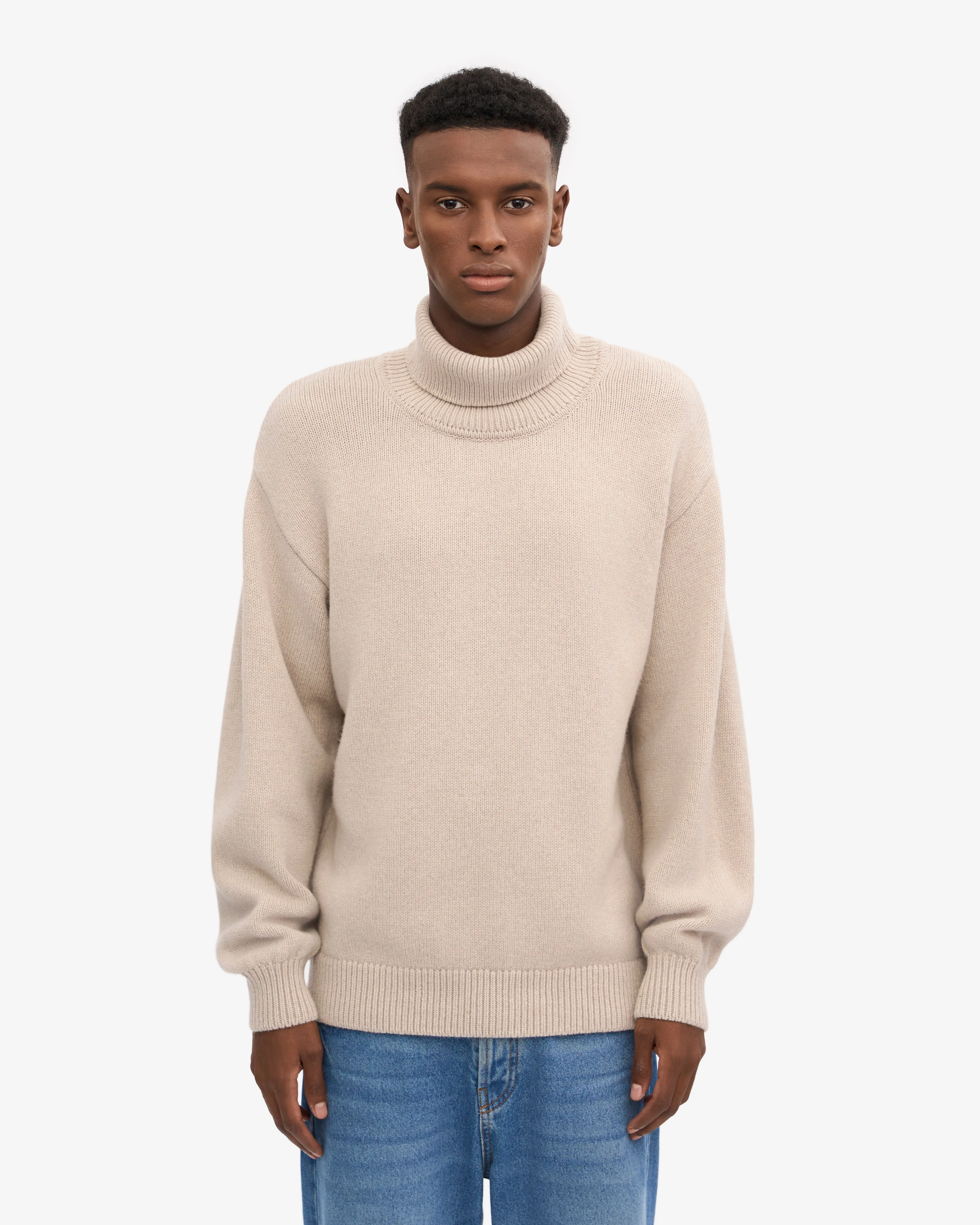 Merino Wool Turtleneck - Ivory White