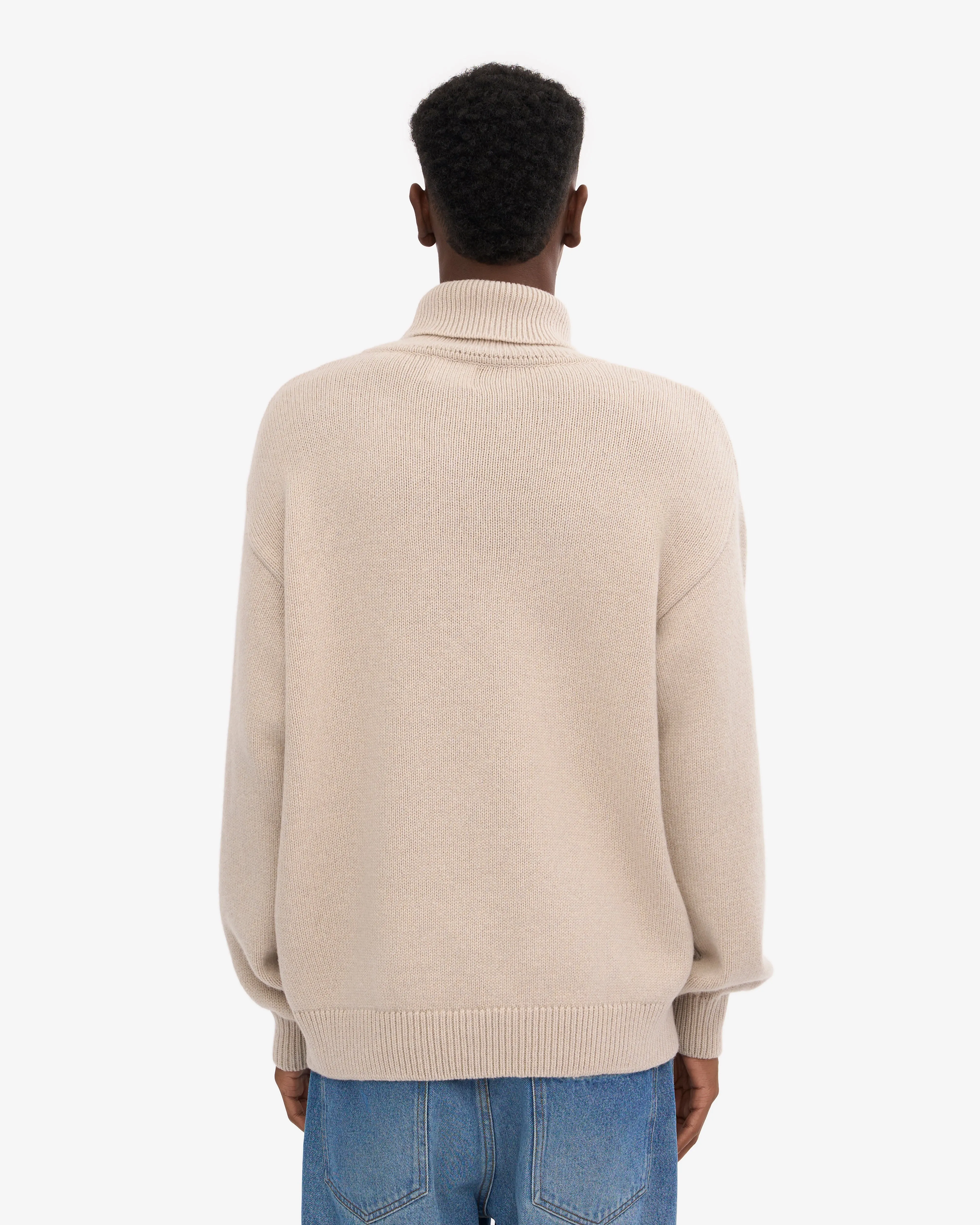 Merino Wool Turtleneck - Ivory White