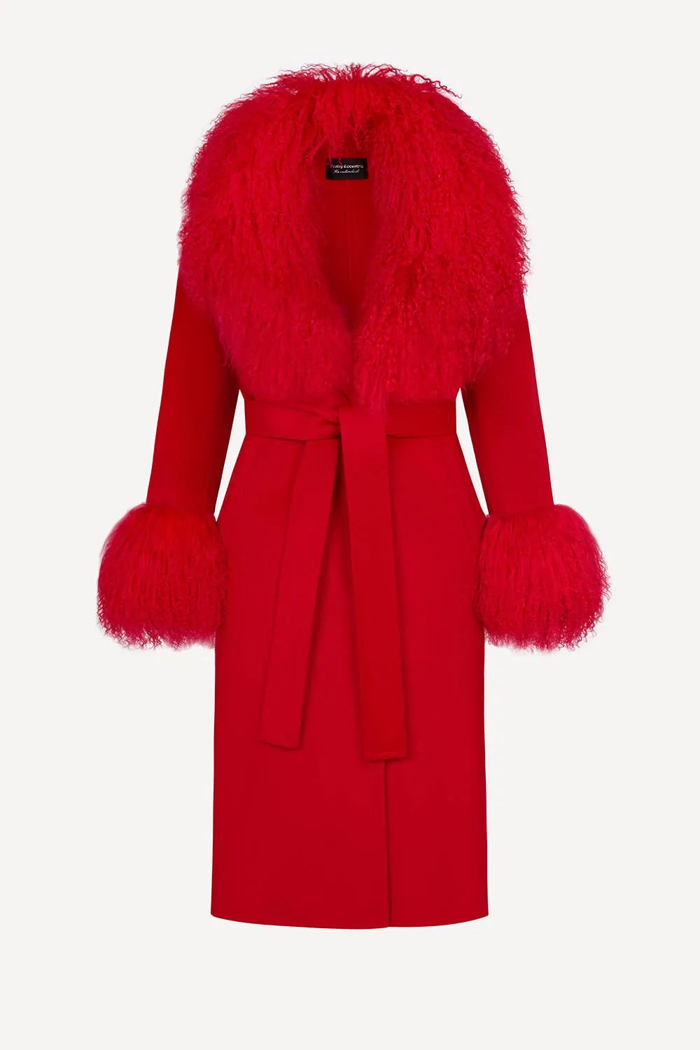 Million dollar baby coat in red