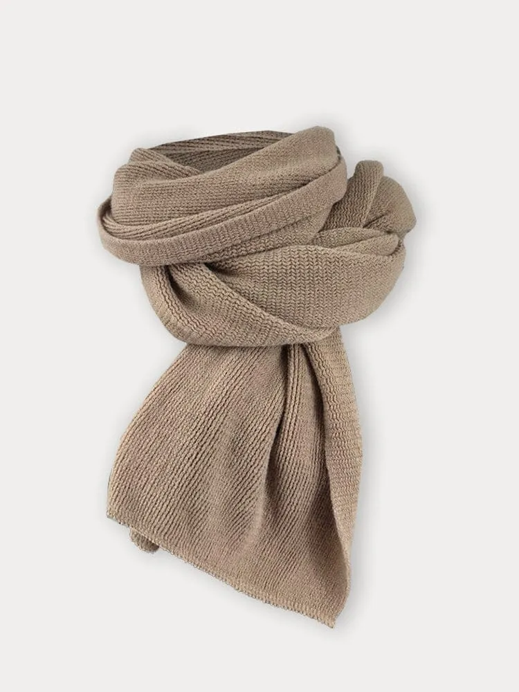 Minimalist Warm Knit Scarf