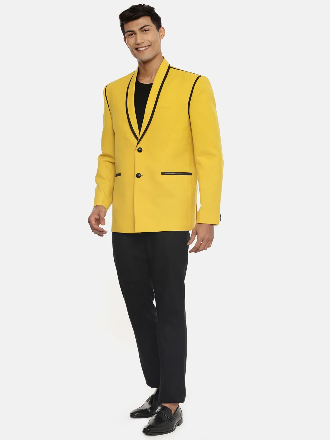 Mustard Yellow Men's Designer Blazer - MMJ085