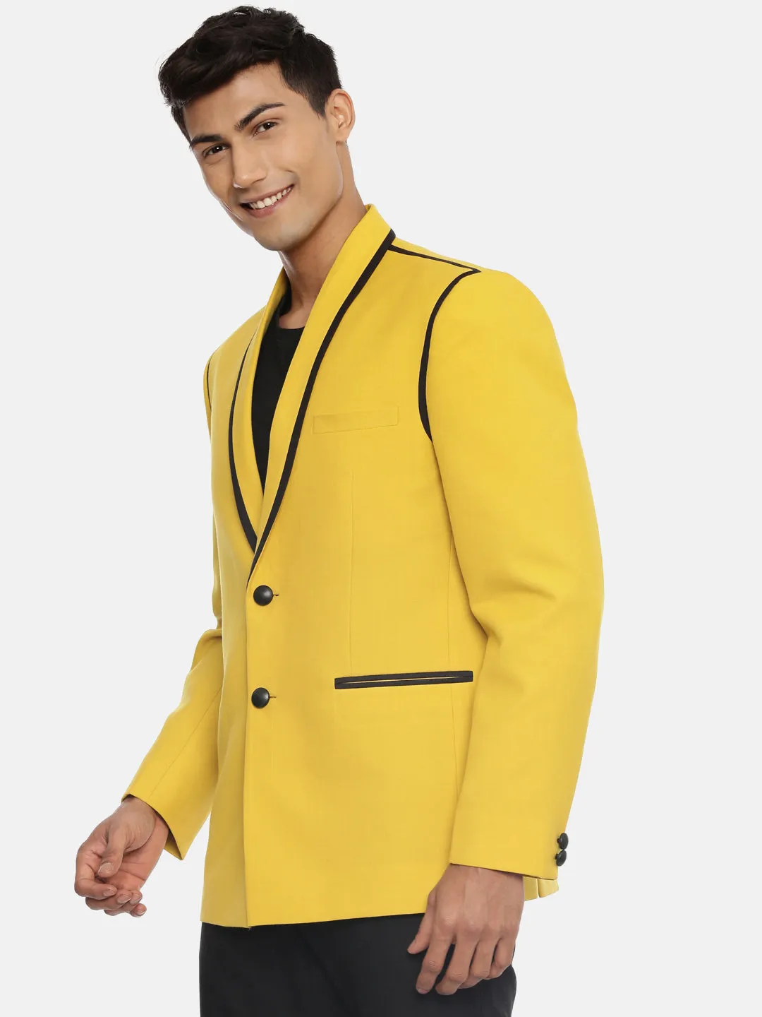 Mustard Yellow Men's Designer Blazer - MMJ085