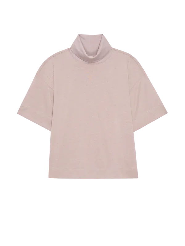 Nation Fable Turtleneck Tee in Whisper