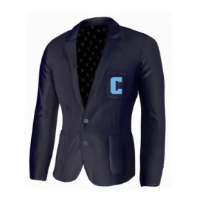 Navy Blue Blazer with embroidered C