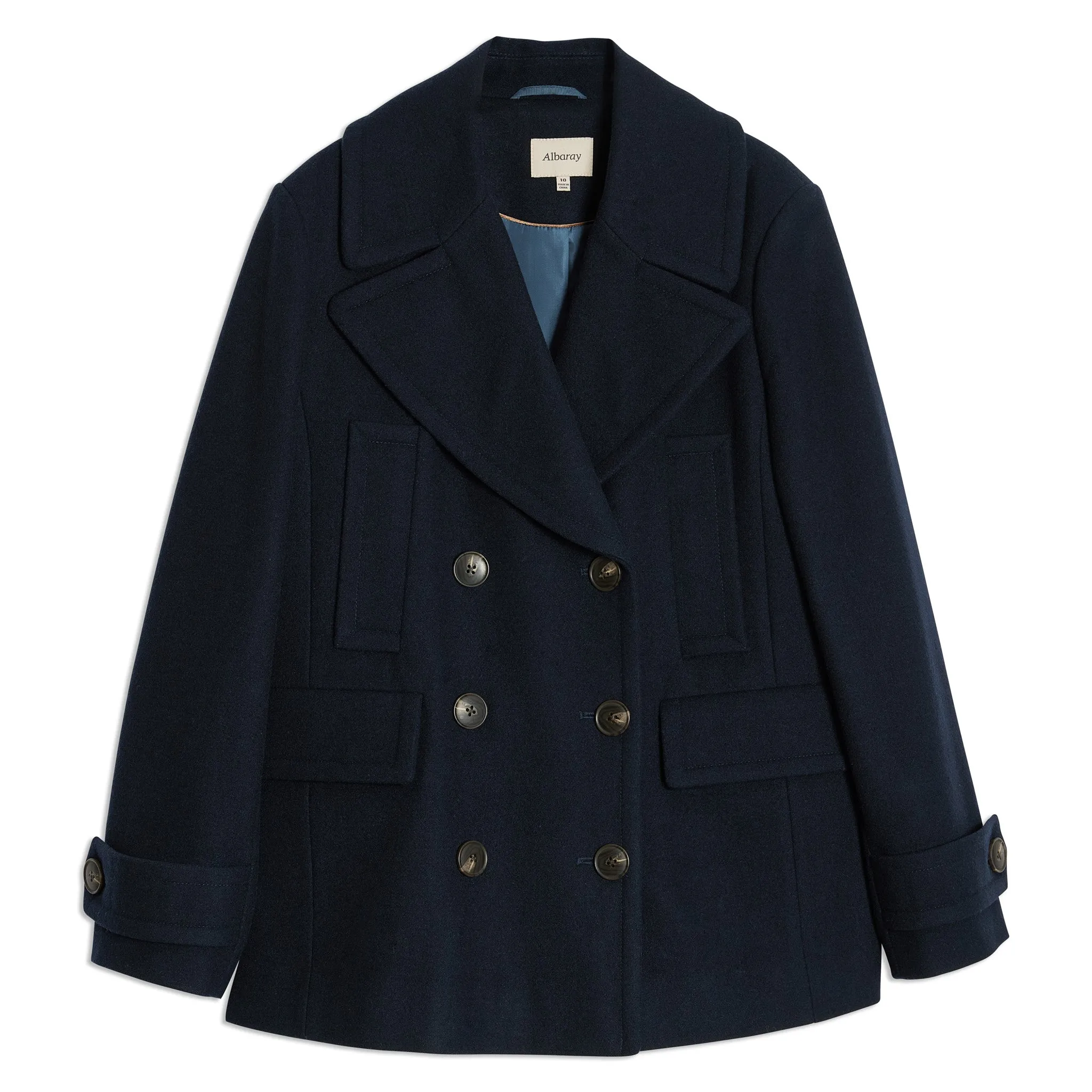 Navy Wool Pea Coat