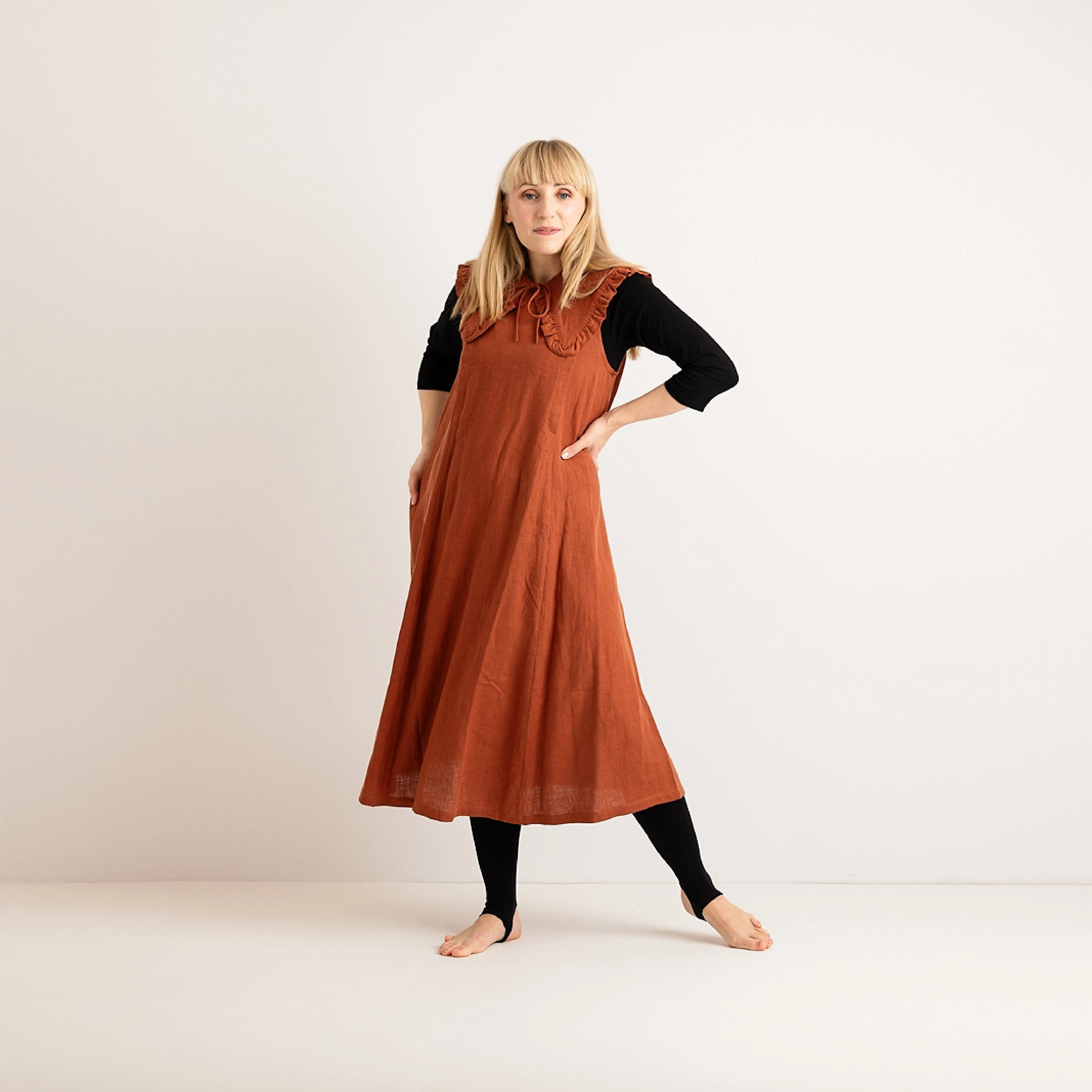 Nursing & Maternity Dress - Lucy - Burnt Orange