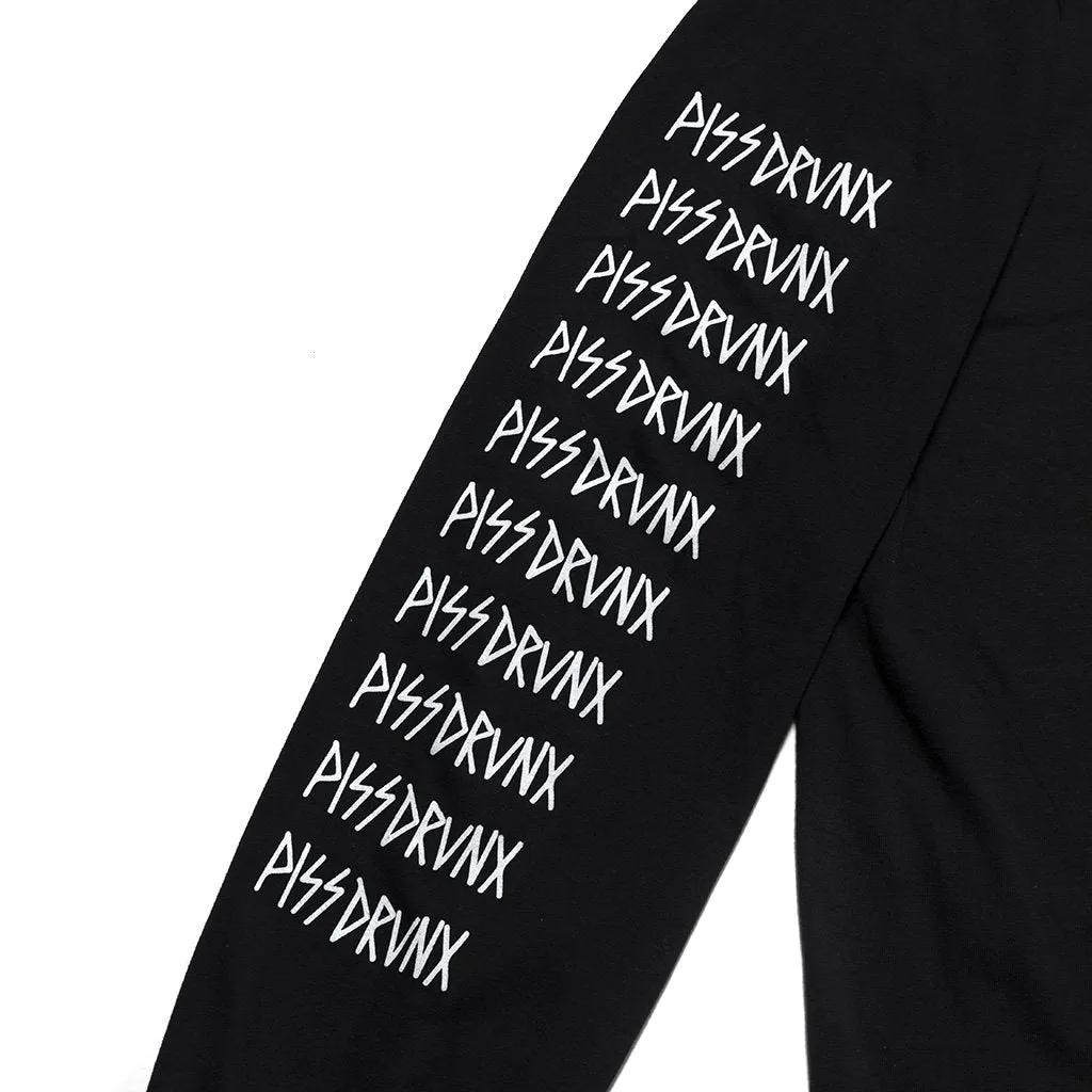 Piss Drunx Big Logo Longsleeve - Black