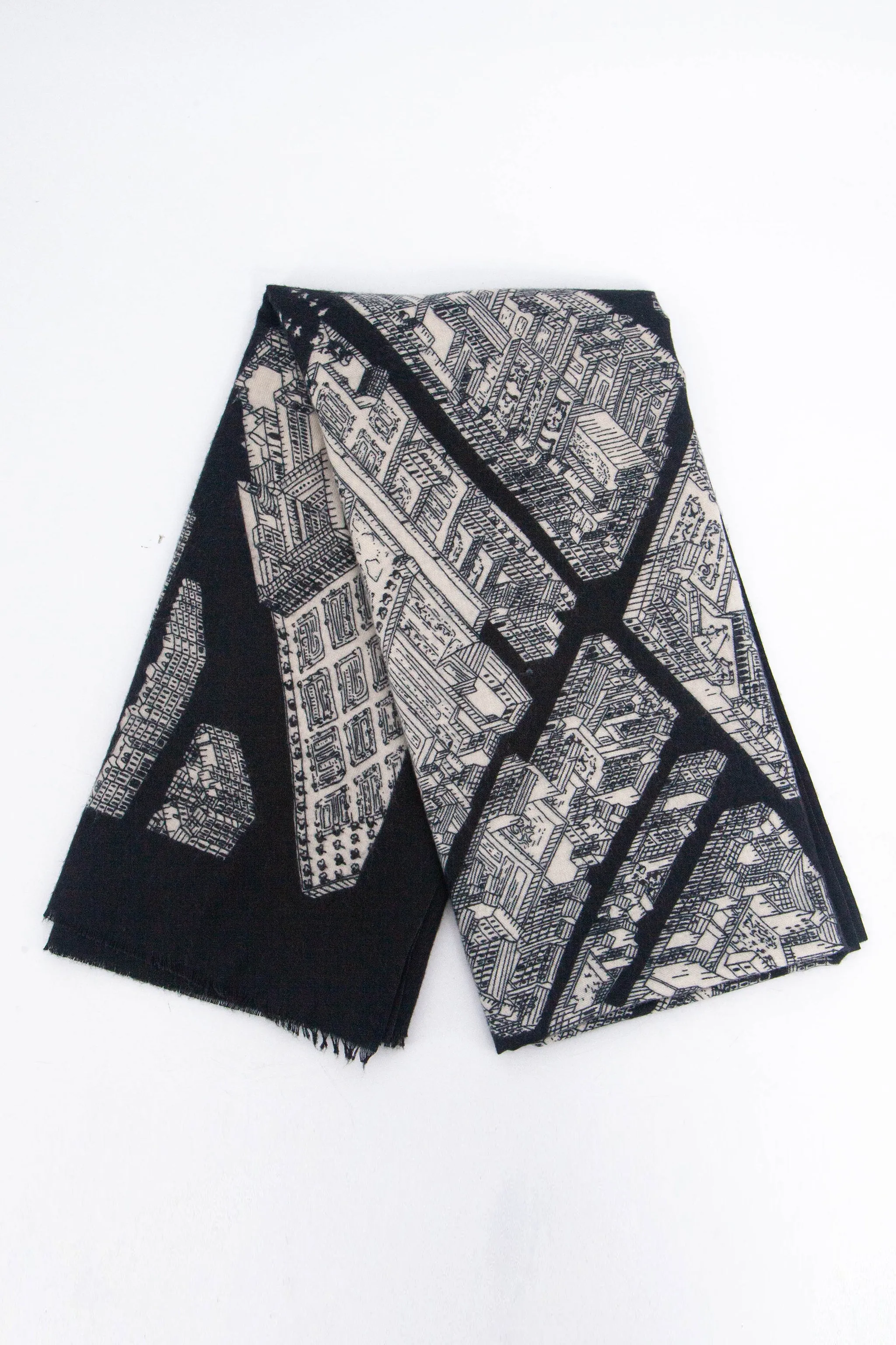 Shelby Lightweight Scarf - Black, Architecture