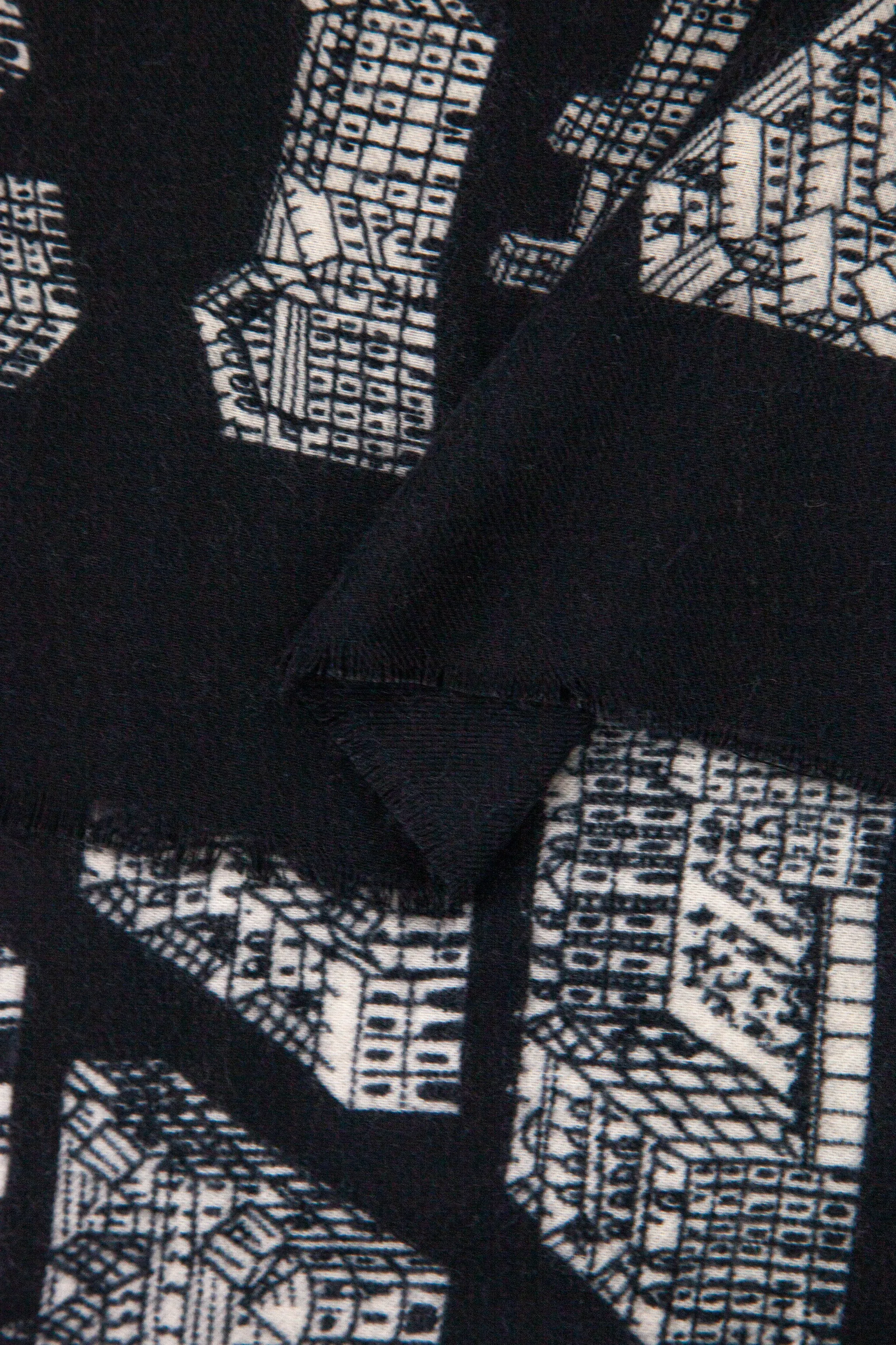 Shelby Lightweight Scarf - Black, Architecture