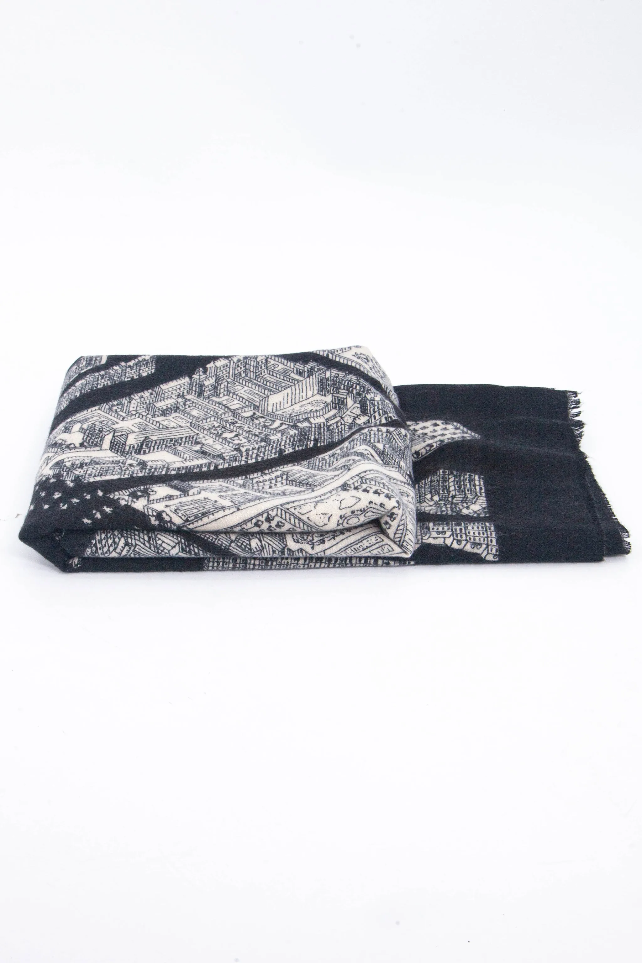 Shelby Lightweight Scarf - Black, Architecture