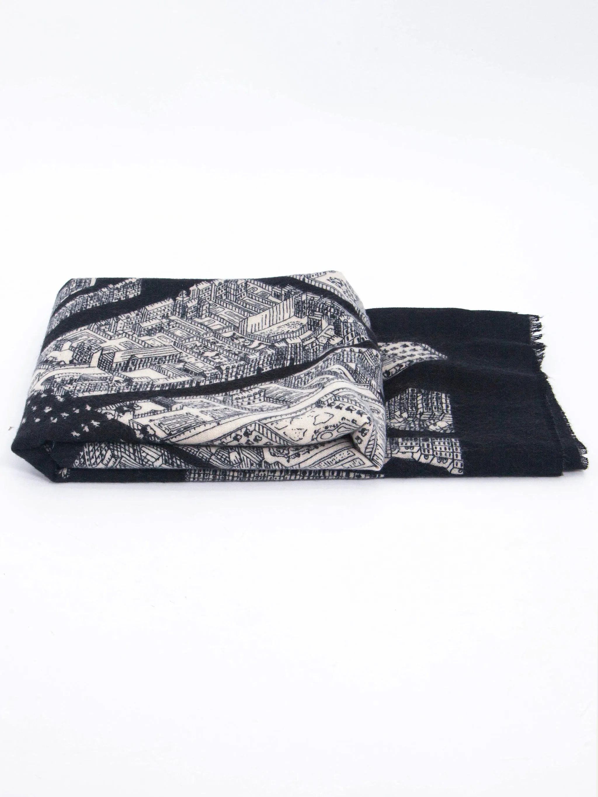 Shelby Lightweight Scarf - Black, Architecture