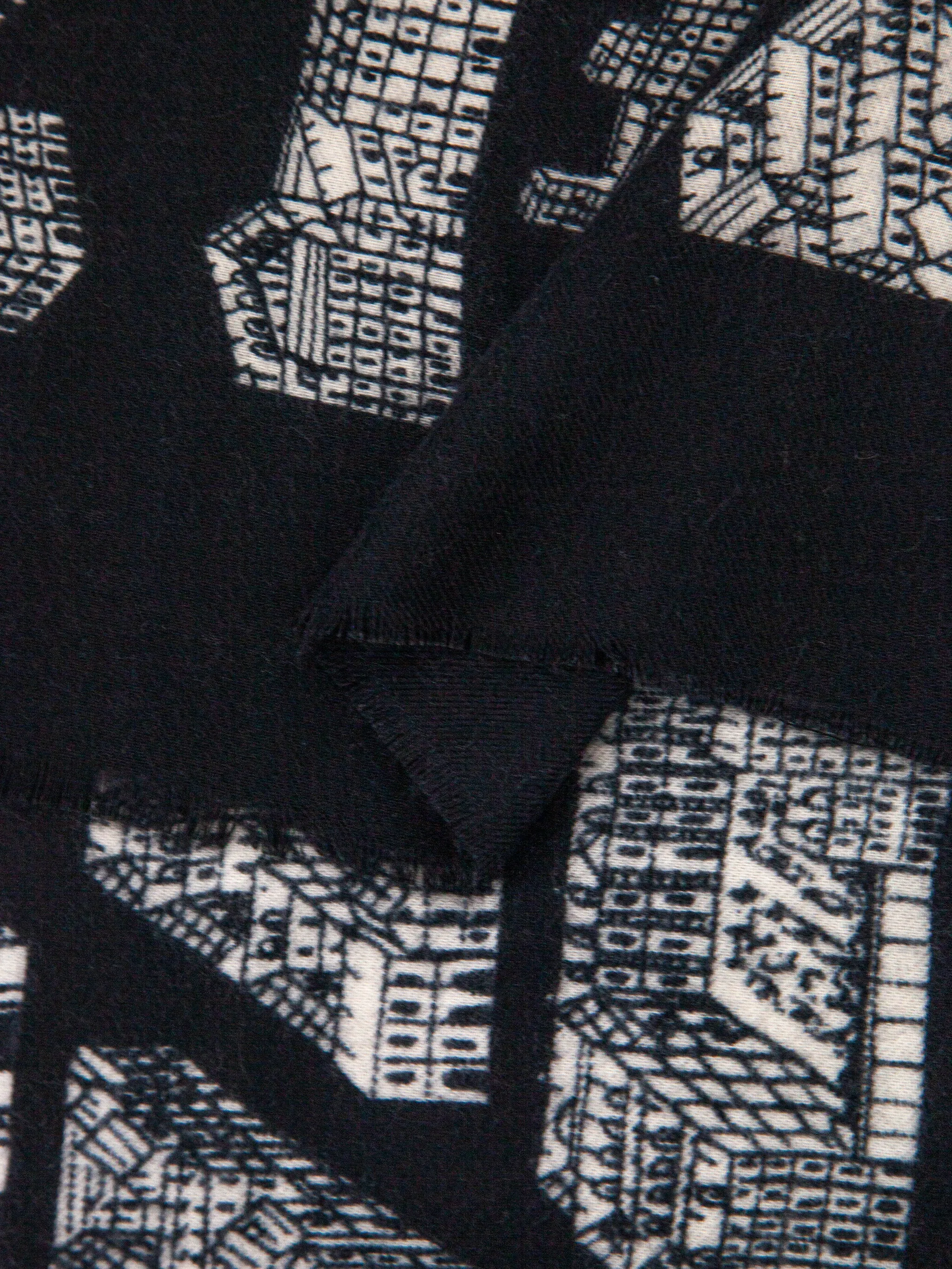 Shelby Lightweight Scarf - Black, Architecture