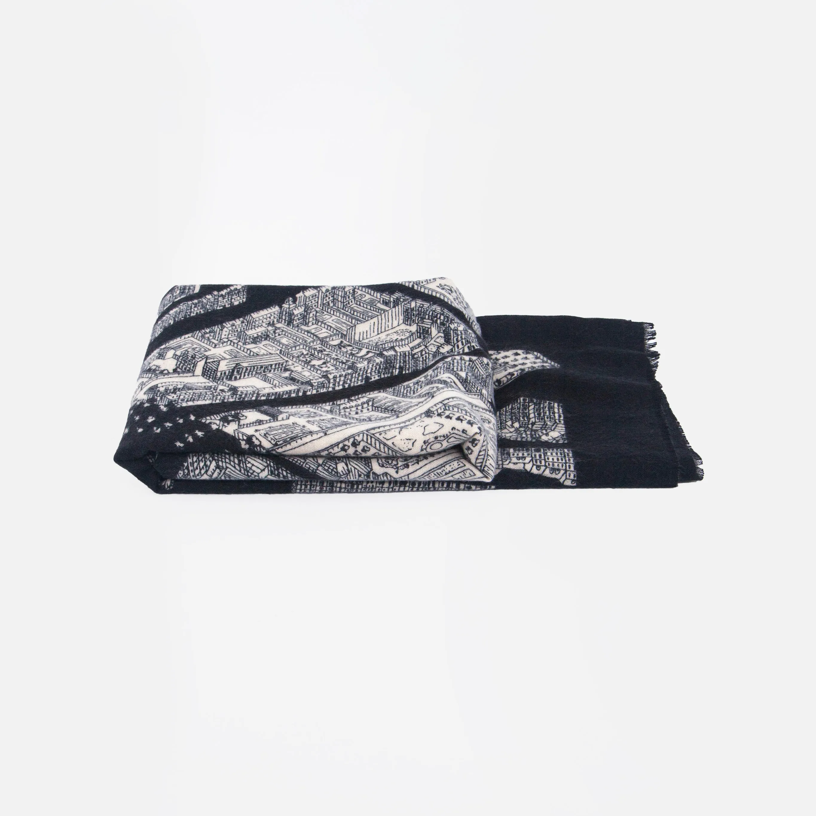 Shelby Lightweight Scarf - Black, Architecture