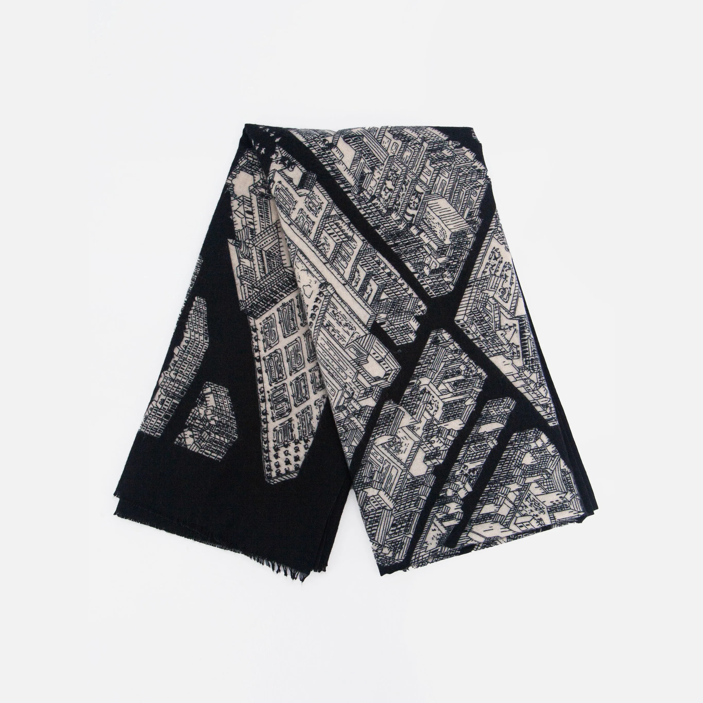 Shelby Lightweight Scarf - Black, Architecture