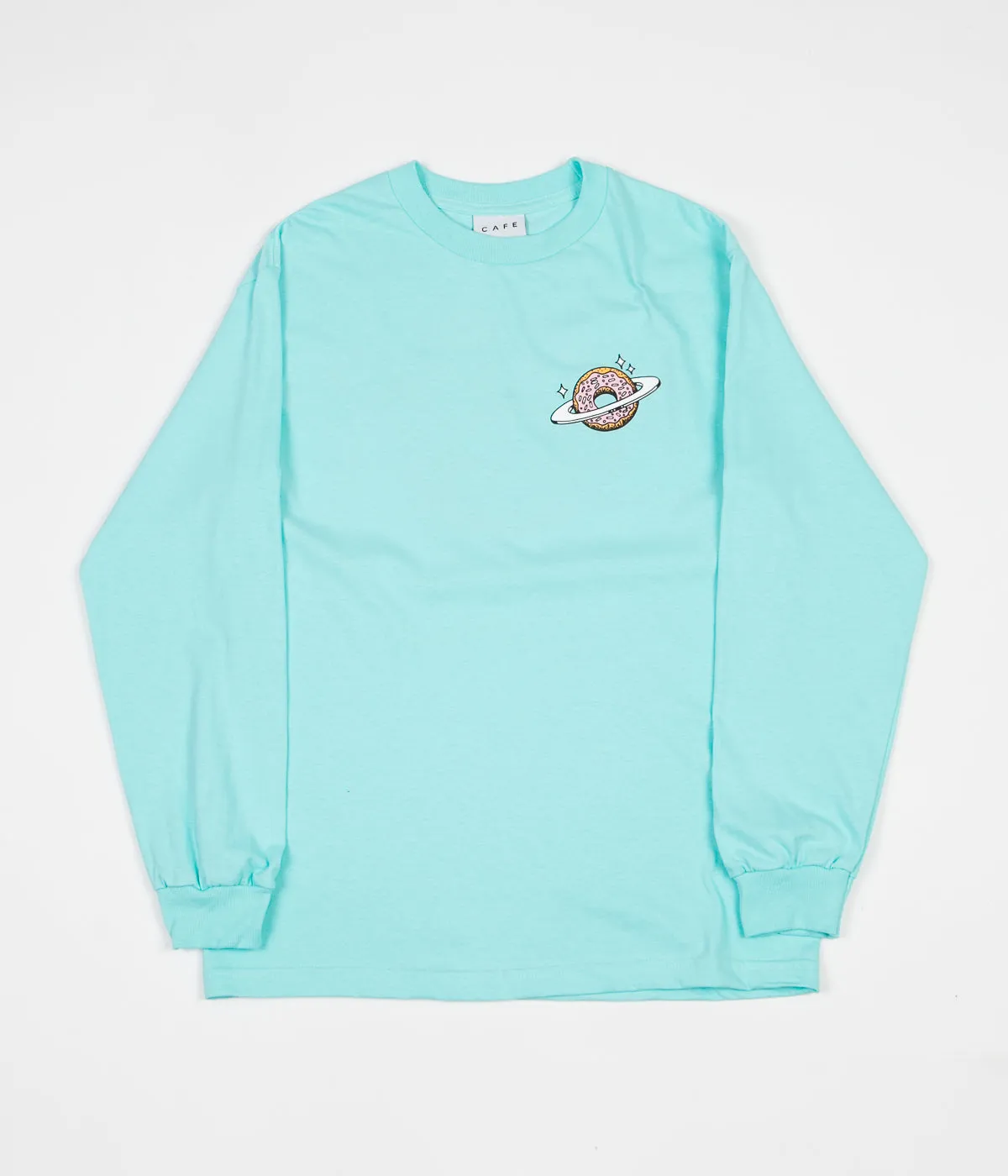 Skateboard Cafe Planet Donut Long Sleeve T-Shirt - Icing Blue