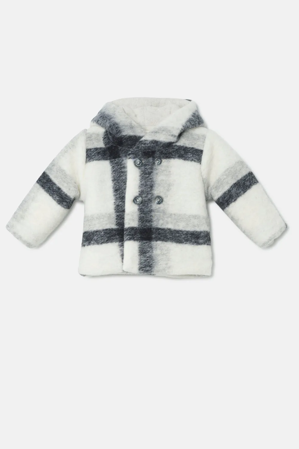 Sweet plaid baby coat