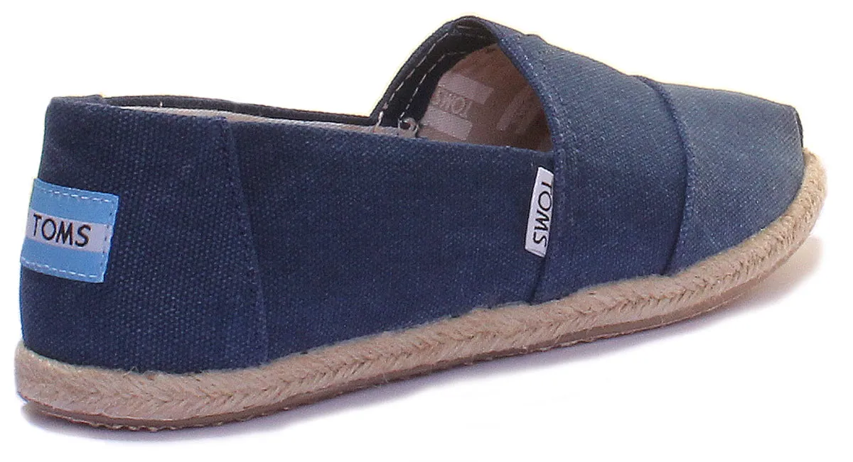 Toms Classic Slip On In Navy