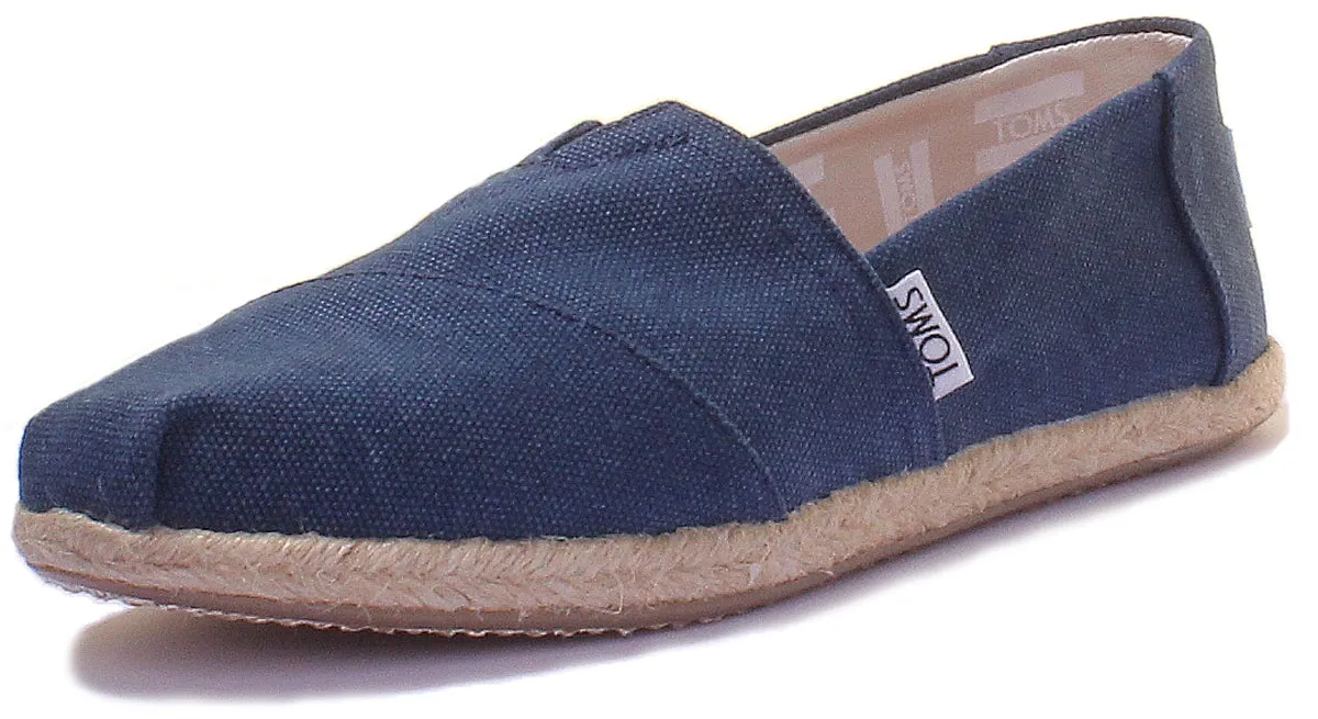 Toms Classic Slip On In Navy