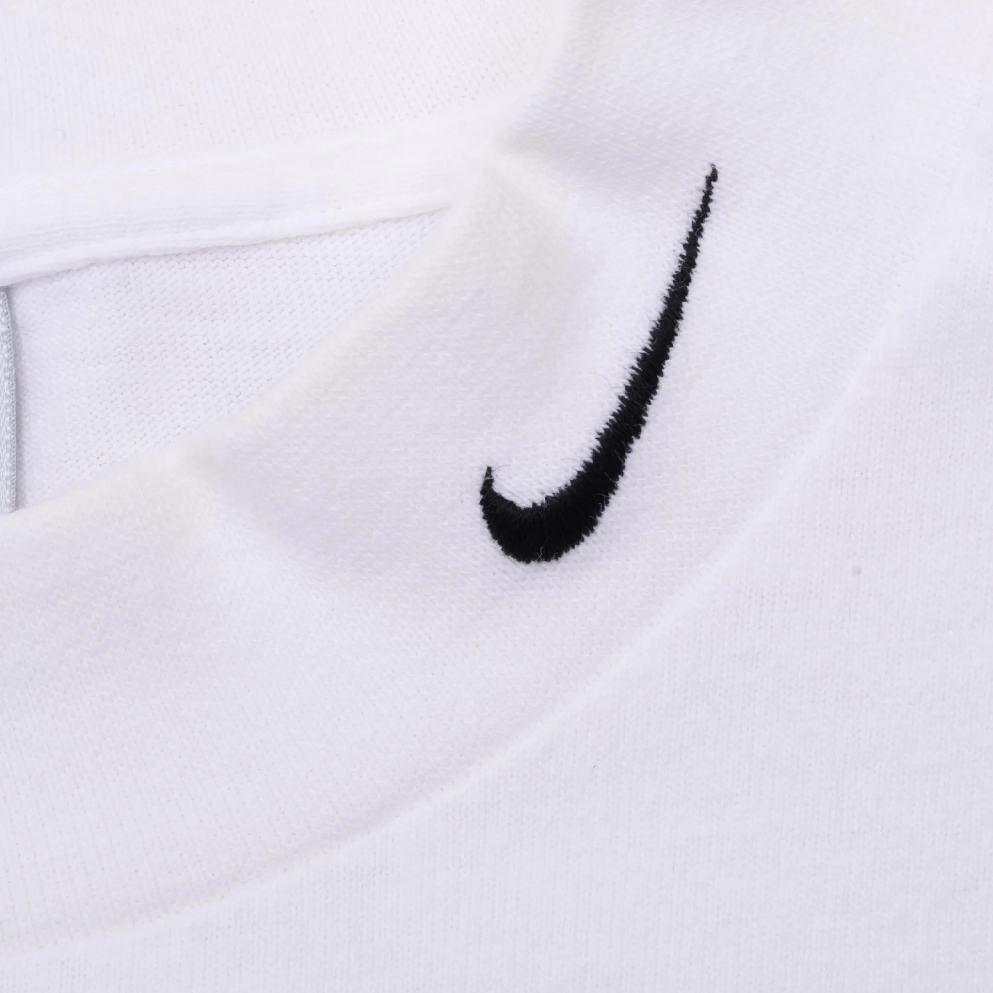 VINTAGE NIKE LONG SLEEVE TURTLE NECK WHITE TEE SHIRT 2000S LARGE