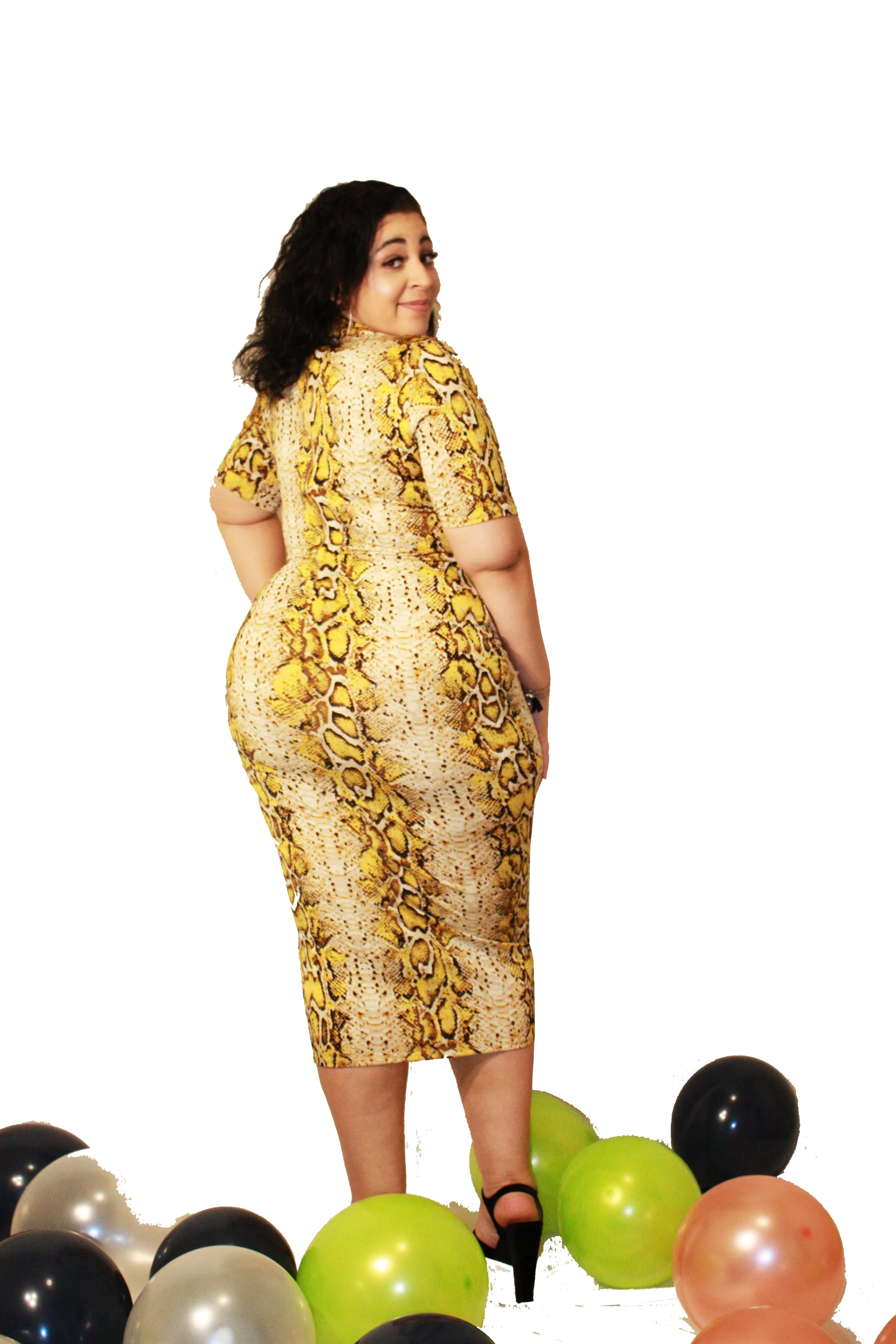 Wild Babe Plus Size Midi Dress