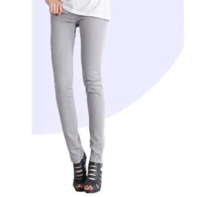 Women Skinny Jeans, Pencil Pants, Grey