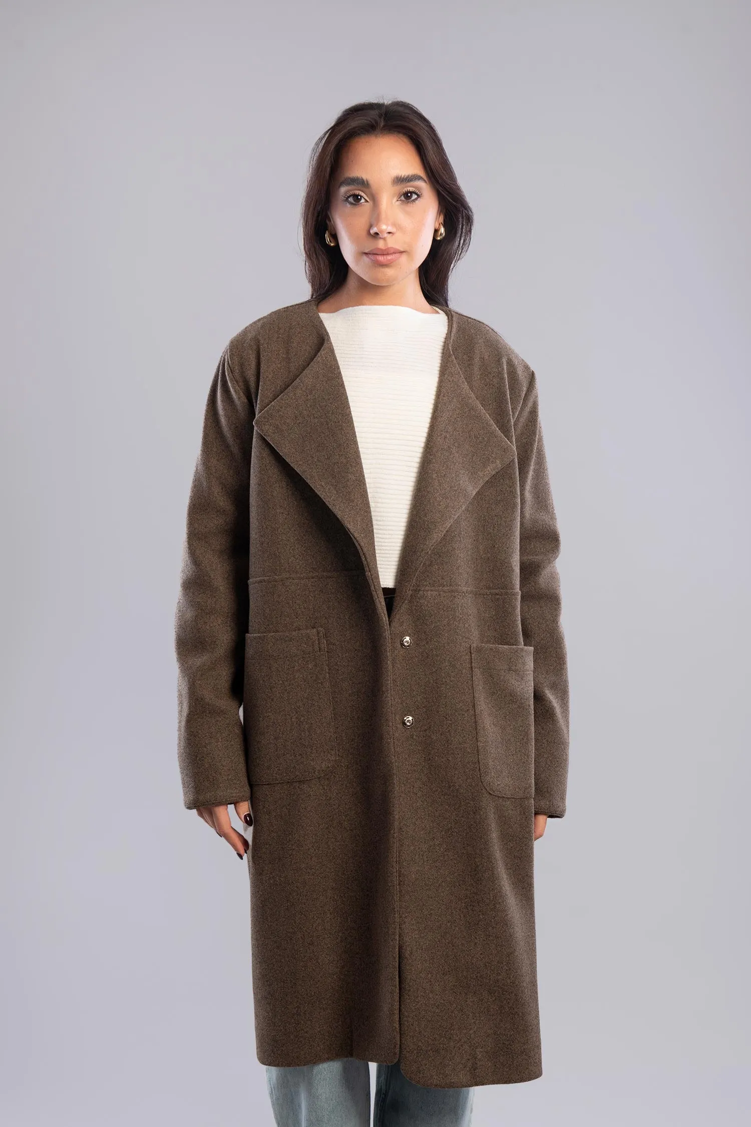 Wool Blend Overcoat - Allura