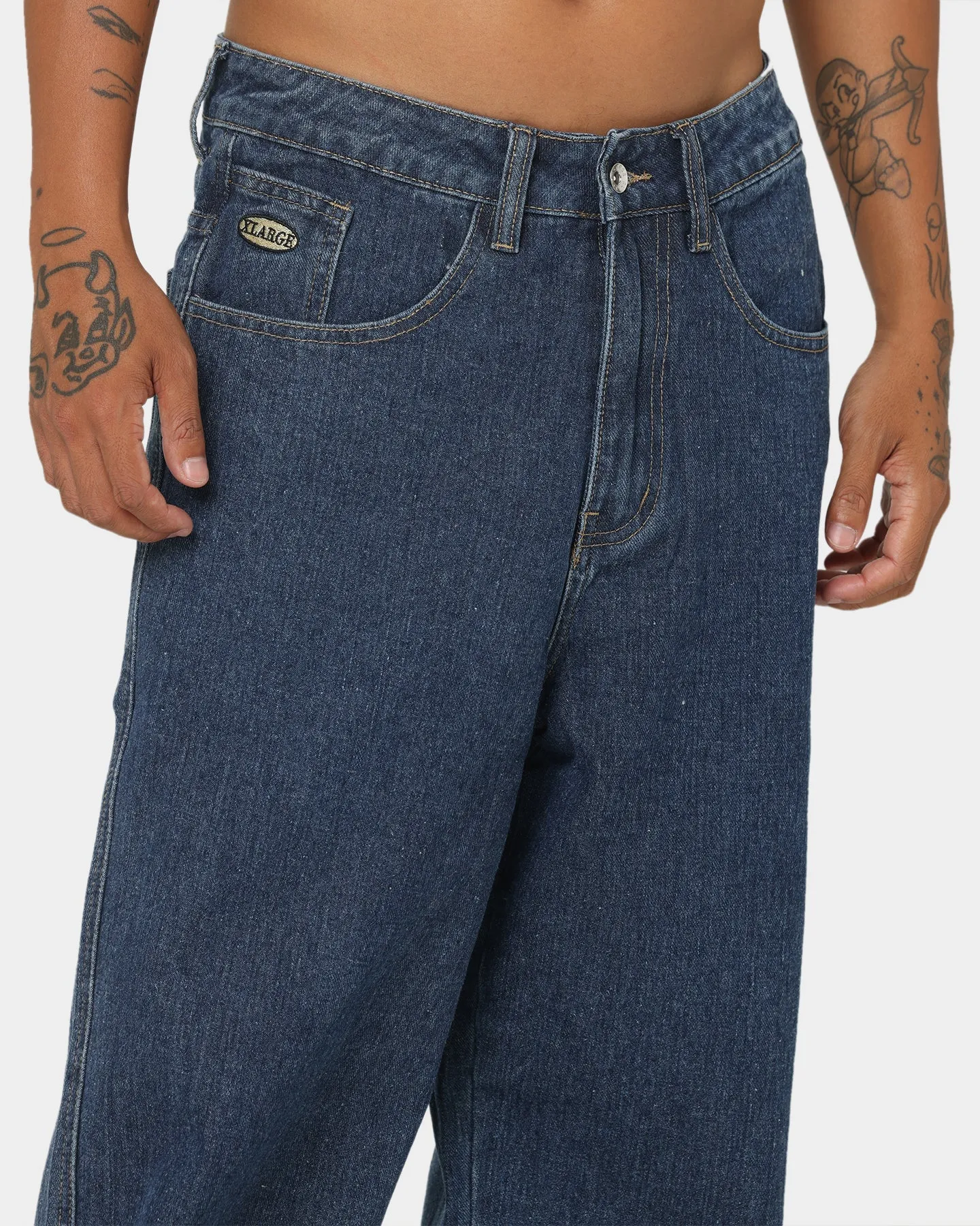 X-Large Bull Denim 91 Wide Leg Pants Blue