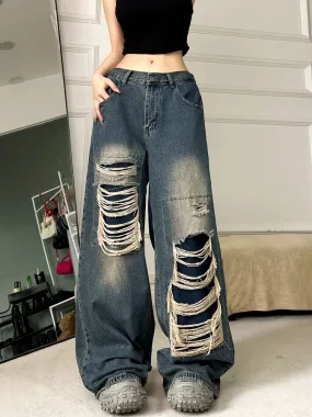 Y2K Destroyed Oversized Jeans