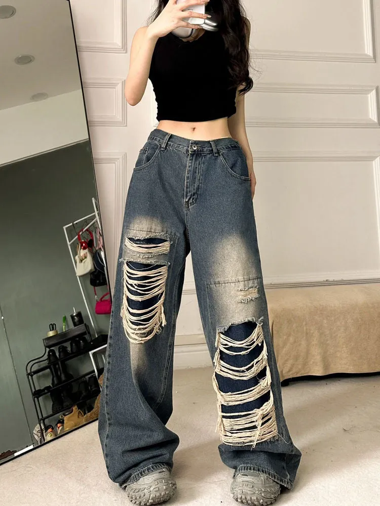 Y2K Destroyed Oversized Jeans